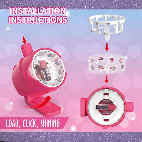 Shining bling diamond hair sparkle ✨ stamper  machine set 120 gems 💎 - Picture 7 of 12